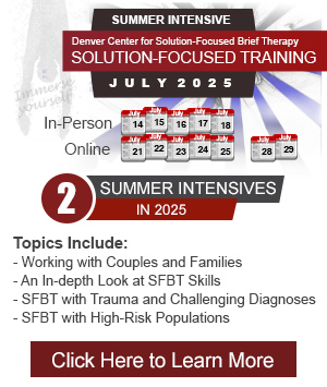 Solution-Focused Summer Intensive Training Denver Colorado with Teri Pichot